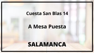 A Mesa Puesta - Salamanca