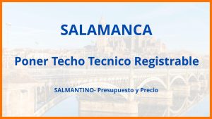 Poner Techo Tecnico Registrable en Salamanca