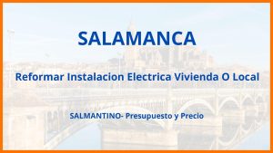 Reformar Instalacion Electrica Vivienda O Local en Salamanca